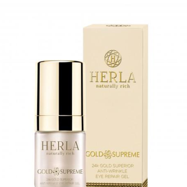 HERLA -  HERLA 24k Gold Superior Anti-Wrinkle Eye Repair Gel 15ml